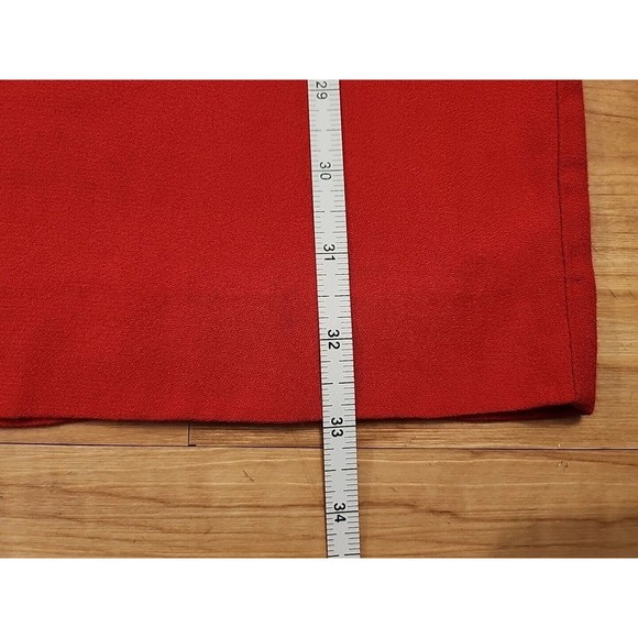 H&M Dress RED  PUFF Long Sleeve Sz 6 - Picture 10 of 13